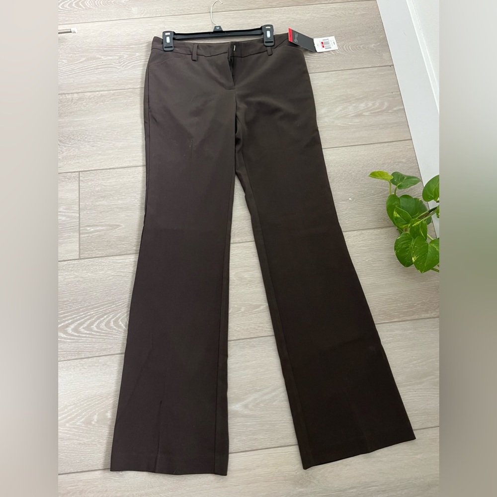 NWT chocolate brown wide leg dress pants